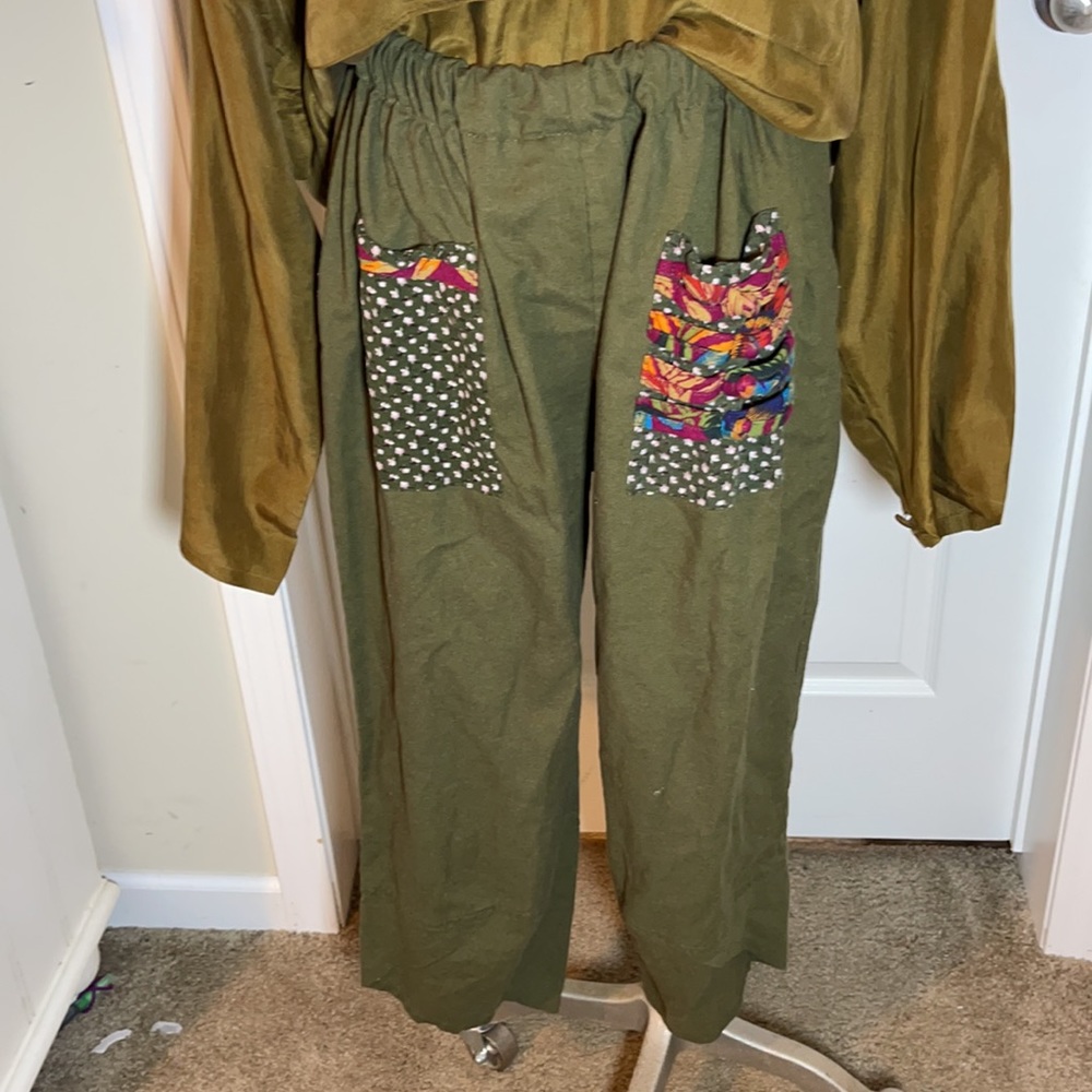Vintage African Balloon Patchwork Pants - image 2